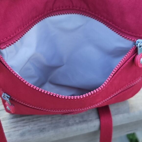 Kipling Pink Nylon Crossbody Bag with Adjustable Strap - Picture 5 of 7